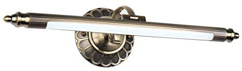 LANMOU LED Spiegellampe Badezimmer, Retro Spiegelleuchte Bad Einstellbar Antik Spiegellicht Metall Schminklicht Vintage Spiegelschrank Schminktisch Wandleuchte Warmweiß Licht 90cm