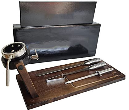 QTBH Ham Stand Wood Ham Fixing Device, Ham Rack For Coffee Shop Kitchen Barbecue，Restaurant Home Kitchen Accessories (Knives Not Included) Ham Holder Stand