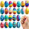 JOYIN 24er-Pack Schaumstoff-Stressbälle in Ostereierform, matschig, langsam aufsteigend, Erleichterung für die Osterjagd, Oster-Themen-Partygeschenk, Korbfüller, Ostergeschenke, Korbtaschenfüller