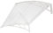 Blisswood Front Door Canopy Outdoor Awning Shelter 120 x 80 cm Window Rain Roof Cover With Polycarbonate Roofing Sheets Porch Shade Patio UV Protection Back Door Porch Canopies