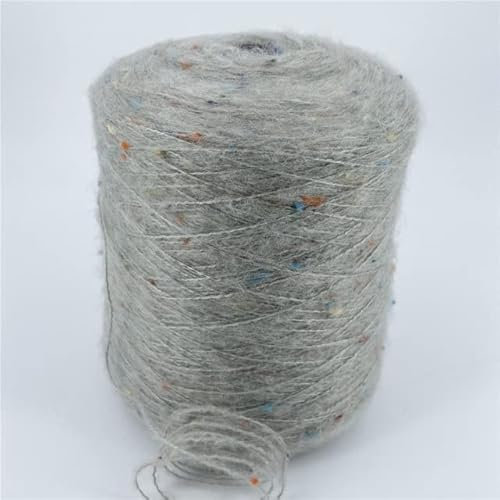 LEEYOX 500 g Mohair-Kaschmir-Garn, Häkelwolle, zum Stricken von Pullovern, weicher, feiner Seide, Strickschal