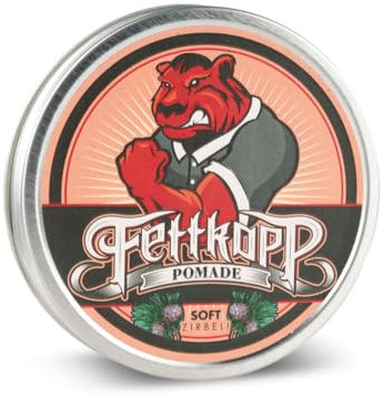 FETTKOPP POMADE - Zirbeli - süßlich-holzig/herber-zitrischer-Unterton – mittlerer Halt (medium hold) - 51g