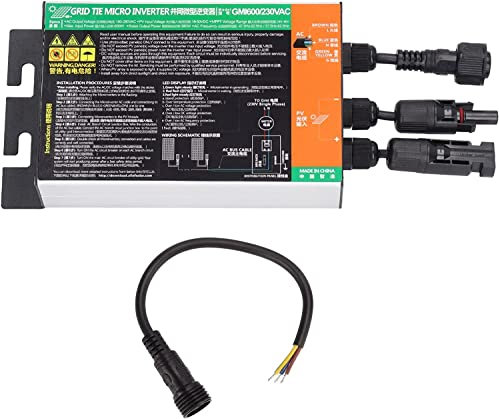 Onduleur Micro-Réseau, 260/300/350/500/600/700W Micro-Onduleur Solaire, IP55 Étanche DC26-46V À AC230V Micro-Onduleur À Onde Sinusoïdale Pure AC110V,500W