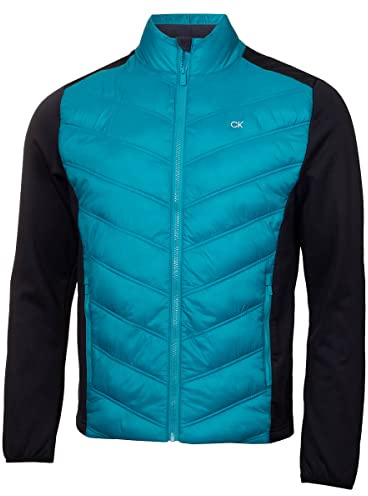 Calvin Klein Mens Frontera Hybrid Golf Jacket - Caribbean - XXL