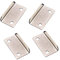 TA-VIGOR Drawer Lock Strike Plate 3.9cmx2.1cmx0.9cm, 4Pcs Metal Angled Cabinet Cupboard L Shaped Lock Strike Plate Replacements for Home and Office
