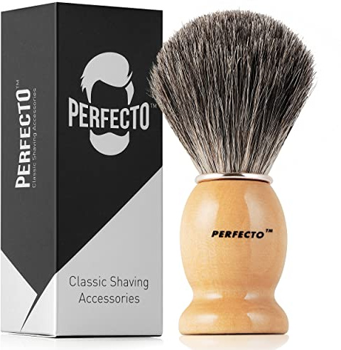 Synthetic Bristles Shaving Brush For Men, Engineered for The Best Shave of Your Life. Shaving Brush - Shave Brush for Wet Shave for Safety Razor, Double Edge Razor, Straight Razor, Shaving Razor