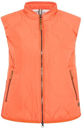 camel active Damen Kurze Steppweste aus recyceltem Polyester Nectarine, womenswear-44