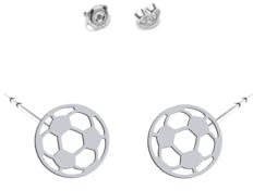 Fußball Ohrringe Silber