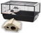 Großer Hamsterkäfig für Nagetiere + Holzhaus ca. 80 cm Hochwertig mit Holz Zubehör Nagerkäfig Haustier Kleintiere