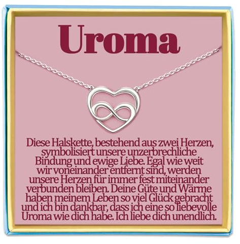 Tochter Schwiegertochter Kette Enkelin Nichte Geschenke Schwiegermutter Bonus Mama Oma Stiefmama Stieftochter Schwester Schwägerin Beste Freundin Cousine Patentante Patentochter Uroma Meine Frau Ideen