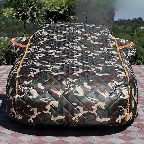 Auto-Hagelschutz-Schutzhülle für Dodge Dart Ⅳ Swinger Hardtop Coupe (Facelift 1970) 1970-1973, Autoabdeckungen, wasserdichte, Verdickte Baumwolle, Sonnenschutz,- Camouflage
