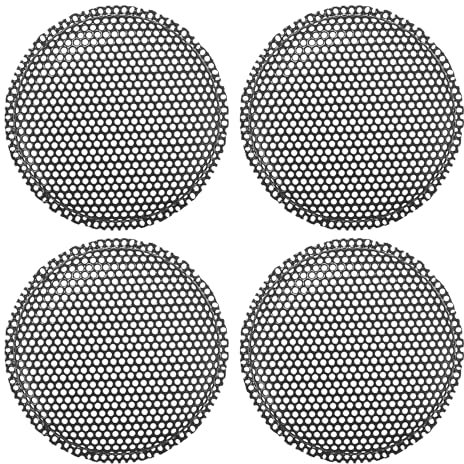 X AUTOHAUX Universal 1.5 Inch Speaker Grills Mesh for Audio Subwoofer 45x49x6mm Grille without Frame Black - Pack of 4