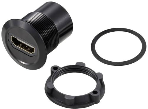 TRU Components TC-11980464 Adapter HDMI weiblich – HDMI weiblich – HDMI weiblich schwarz Inhalt: 1 Stück