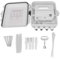12Cores Fiber Distribution Box, Outdoor Waterproof Optical Fiber Terminal Box Wall Mounted Optical Fiber Termination Junction Box