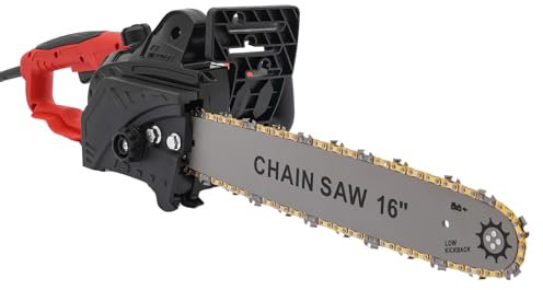 Kettensäge Elektrisch, 16 Zoll Elektrosäge Motorsäge Gartensäge Holzsäge 800 U/min 2000W 40cm Leistungsstarke für Innenhof, Haushalt und Garten