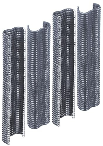 Alberts 850333 Drahtklammer | zinkphosphatiert, schwarz kunststoffbeschichtet | Breite 22 mm | 2000er Set