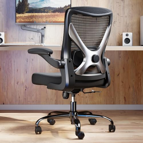 Ergalithic Ergonomic Office Chair - X-Shaped Computer Desk Chairs Comfy, Mesh High-Back Gaming Chair with Adjustable Lumbar Support, Executive Task Chair for Adults, Comfortable for Long Hours