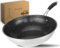 DIVORY Edelstahl Wokpfanne 28 cm ULTIME I Antihaft beschichtete, Wok Induktion, für alle Herdarten I I Pfanne groß für Induktionskochfeld, Gasbrenner, Gasherd I spülmaschinengeeignet