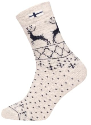 HomeOfSocks Norweger Socken Damen Herren s Skandinavische Kuschelsocken | Wolle · elastisch · wärmend · Atmungsaktiv · Weich · Casual