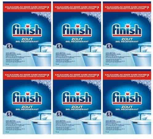 Finish Sel Régénérant Lave-Vaisselle - Lot de 6 x 4 kg