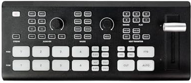 EDEDE KVM-Switch, Video-Umschalter 4-Kanal – kompatibel for Live-Streaming-Videomonitor für PC-Maus-Tastatur(GoStream)