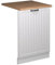 Vicco Panel Frontal del lavavajillas Fame-Line, Blanco casa de Campo, 60 cm, ET Roble