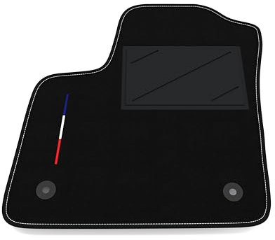 Somer Car Automatte nur auf der Fahrerseite, 1 Stück, kompatibel mit Opel Meriva B 2010-2017 | 1 maßgeschneiderter Teppich, Frankreich-Flagge