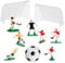 10pcs Football Cake Toppers for Boys, Personalised Football Cake Decoration Soccer Birthday Cake Toppers Football Birthday Party Decorations for Men (yellow-red)