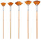 BOHUIZ Fan Brush for Painting, 5 Pcs Fan Brush Set Long Wood Handle Paint Brushes Soft Anti-Shedding Professional Artist Painting Brushes for Acrylic Oil Watercolor Gouche Kits(2#, 4#, 6#, 8#, 10#)