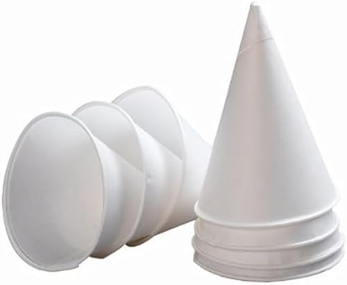 5000 Water Cones for Offices Work Schools Hospitals 4oz White Biodegradable