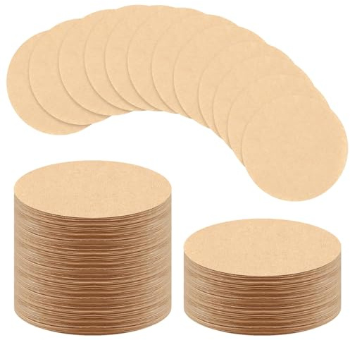 700 Pcs Unbleached Natural Paper, 6.4cm Coffee Filters | Round Replacement Compatible with Aerobie Aeropress Coffee and Espresso Makers