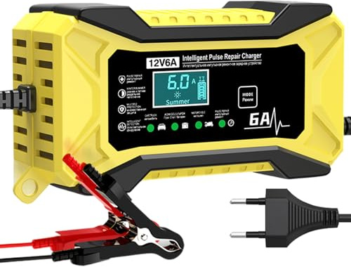 Autobatterie Starthilfe | Intelligenter Tragbarer 12V Batterieladegerät,Auto Zubehör Mit LCD Display Und Temperaturkompensation Für Auto Boot Motorroller Anhänger