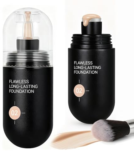 Farbwechselnde Foundation,Concealer und Primer Make up, Wasserfest sowie Langanhaltend, Perfekt für Reife Haut, Erzeugt und Baut ein Strahlendes, Natürliches Finish
