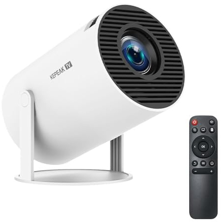 KEPEAK HY300 Pro Portable Mini Projector, Wi-Fi 6 Android 11.0 Smart Beamer, 1080P Full HD mit Automatischer Keystone-Korrektur, 160 ANSI Lumen, Bluetooth 5.0, Compatible with Phone