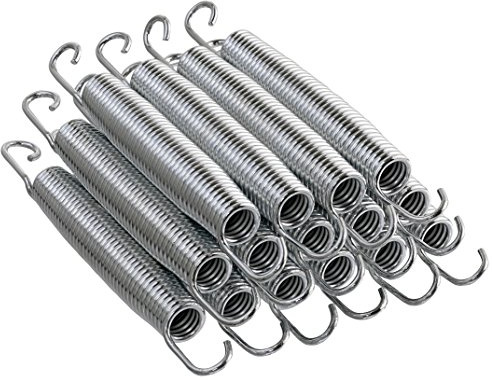 Upper Bounce Trampoline Springs | Set of 15 Trampoline Replacement Springs | Heavy-Duty Galvanised, Metal Rust Resistant & Long-lasting Springs