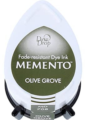 Memento Dew Drop Dye Ink Pad-Olive Grove