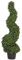 Blooming Artificial Outdoor Plant, UV and Water Resistant, Faux Decorative Tree with Pot, Easy Care, Perfect for Gardens and Patios (Boxwood Spiral) (Green) (90cm)