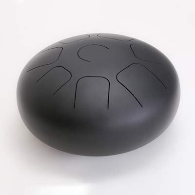 WuYou Drum/Meditations Stahl Trommel/Klangschale/Esoterik Trommel/Handpans (Schwarz)
