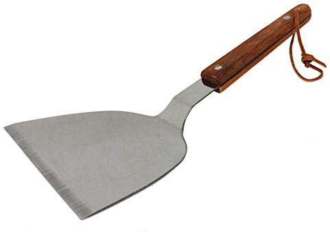 Yudu 2 stück Pfannenwender Bratenwender Küchenspachtel Bratenheber Heber mit Holzgriff Nr:03