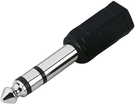 REY Adaptador Jack Hembra 3,5mm a Macho 6,3 Clavija