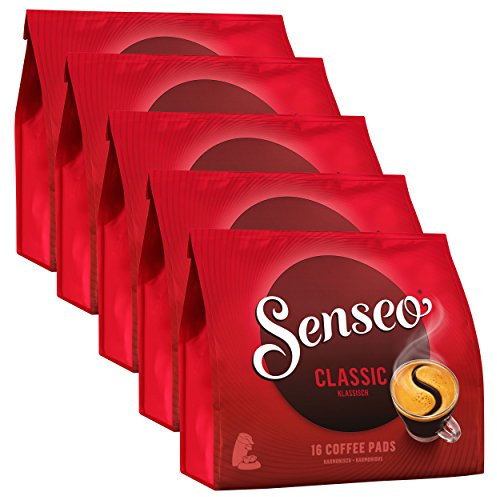 Senseo Classic, 16 Kaffee Pads, 5er Pack (5 x 111 g)