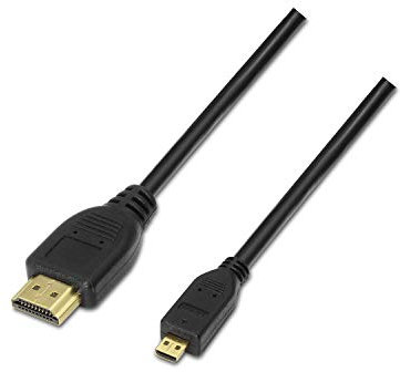 Aisens Cable Micro Hdmi Alta Velocidad / Hec A/M-D/M Negro 1.8M