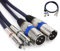 Dual Male XLR auf Cinch Kabel, 2 XLR auf 2 Cinch/Phono Stecker HIFI Audio Kabel Stereo Audio Kabel Stecker Mixer Mikrofon Kabel Kabel (3 Meters/10FT)
