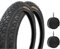 Deestone EBA24NED 2 Reifen schwarz 24 x 1,75 (44-507) + 2 Luftkammern City Bike Fahrrad Graziella Fahrrad