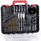 AVID POWER Drill Bit Set, Titanium Twist Brad Point Drill Bits for Drill/Driver, Drill and Screwdriver Bits Combo Kit with Case for Metal, Wood, Concrete and Masonry, 100 Pieces