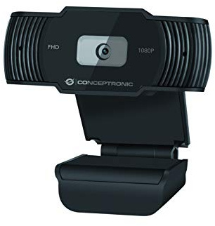 Conceptronic AMDIS 1080P Full HD - Webcam y micrófono