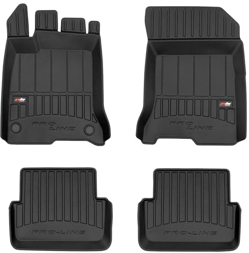 MOTOS Tapis de Sol Caoutchouc pour Renault Laguna III 2007-2015 Améliorez Votre Confort de Voyage avec Le Tapis Noir antidérapant Auto 3D- Tapis Voiture Tous Temps pour Voiture, Protection Contre Les