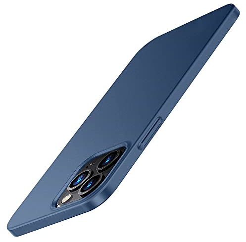 Galful iPhone 13 Pro Hülle 2021, Ultra Dünn Matte Handyhülle Slim Schutzhülle Kratzschutz Hardcase Anti-Rutsch Hard PC Case Cover Kompatibel mit iPhone 13 Pro, 6.1 Zoll -grau Blau