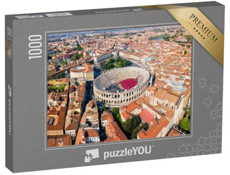 puzzleYOU: Puzzle 1000 Teile „Römisches Amphitheater auf der Piazza Bra in Verona, Italien“ – aus der Puzzle-Kollektion Verona