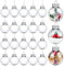 20PCS Klar Weihnachtskugeln,Befüllbare DIY Christbaumkugeln aus Plastik,6cm Basteln,Durchsichtige Kunststoffkugeln, Baumschmuck,Christbaumschmuck,Weihnachten Deko